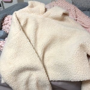 Princess Polly cropped teddy hoodie